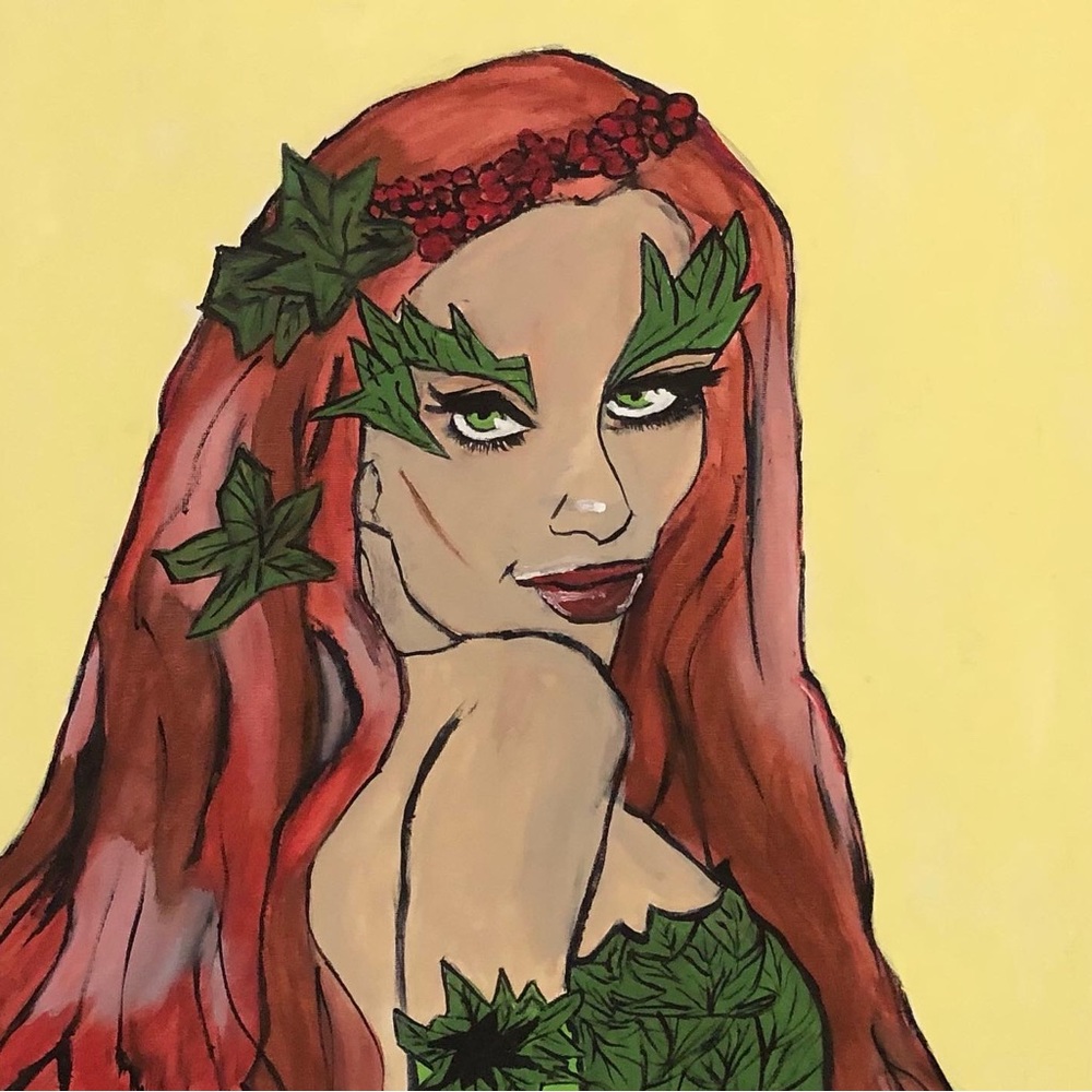 Poison Ivy original acrylic painting.